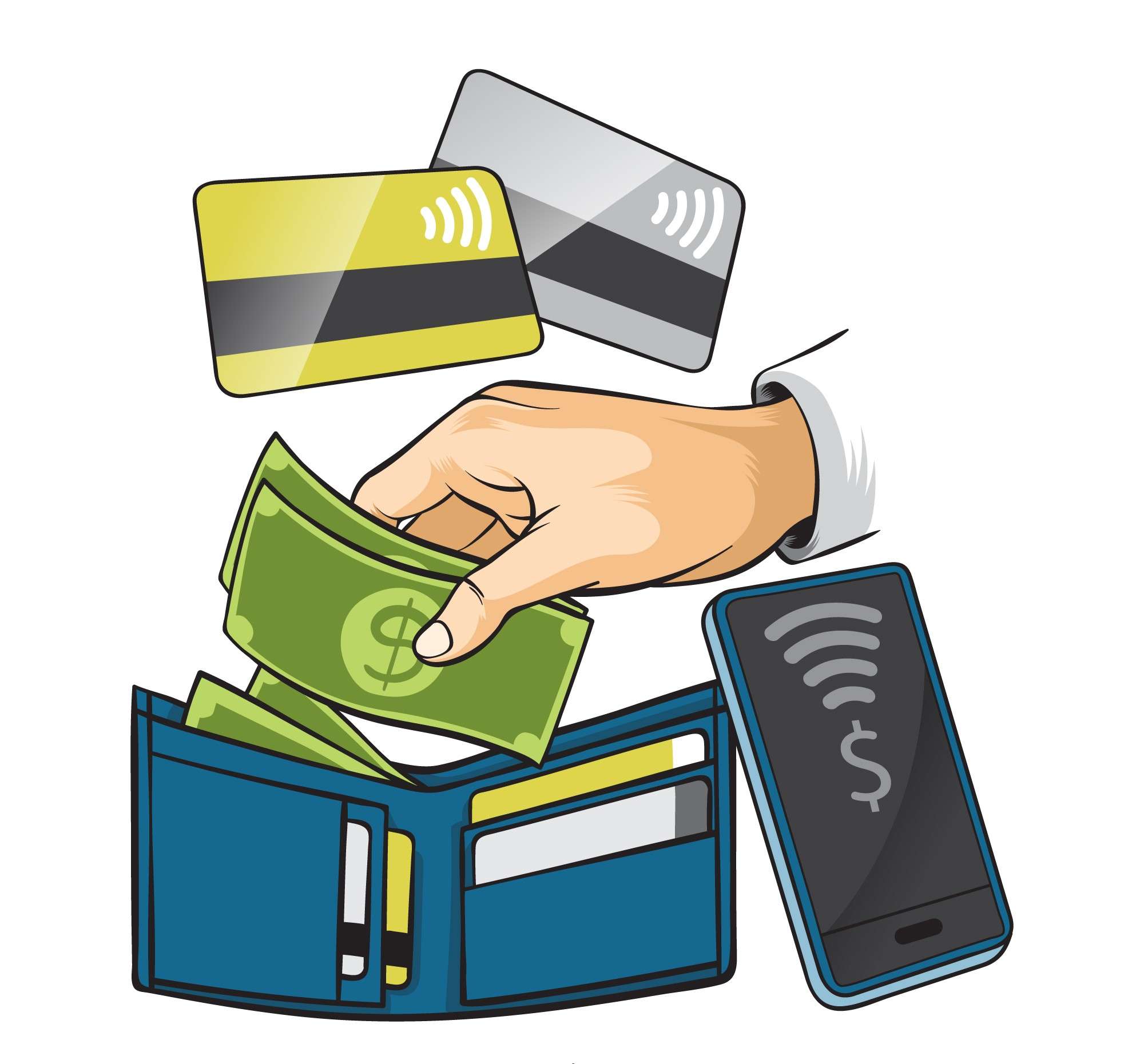 همه چیز درباره کارت اعتباری در مقابل پرداخت های نقدی و دیجیتال